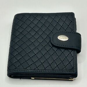 Vintage Bally Black Quilted Leather Wallet